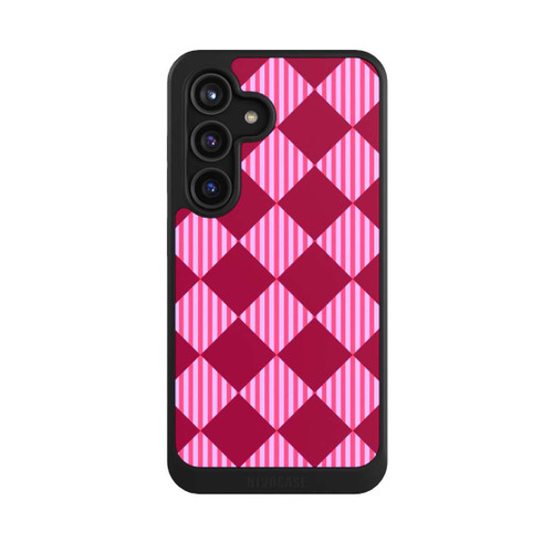 Samsung Galaxy S24 NIVOcore Diamond Pattern Red Pink
