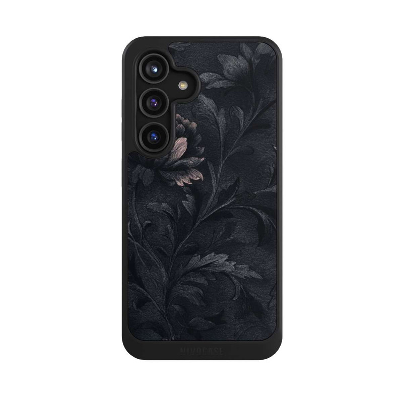 Galaxy S24 NIVOcore Flower Pattern Dark Vintage