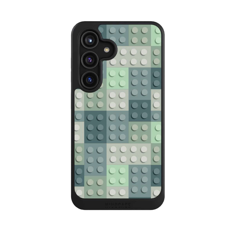 Galaxy S24 NIVOcore Green Blocks Pattern