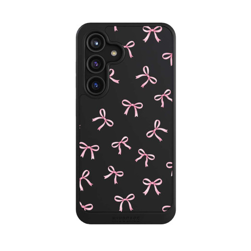 Samsung Galaxy S24 NIVOcore Pink Bows transparent with AI