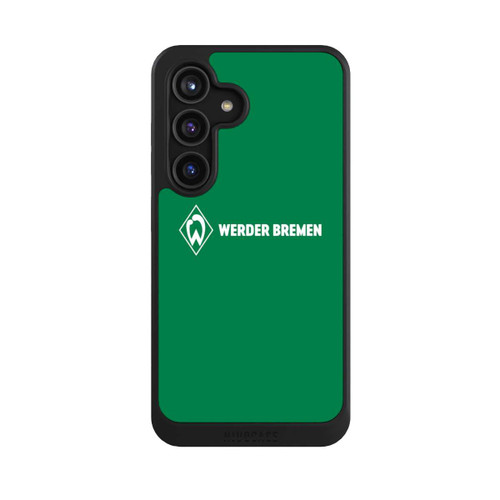 Samsung Galaxy S24 NIVOcore Werder Bremen Schriftzug Raute Grün