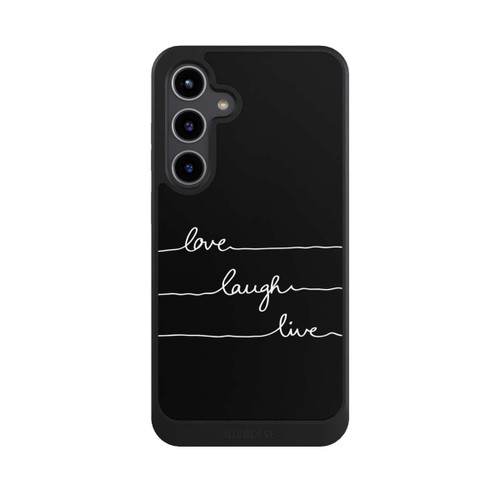 Samsung Galaxy S24+ NIVOcore Love Laugh Live weiß/schwarz