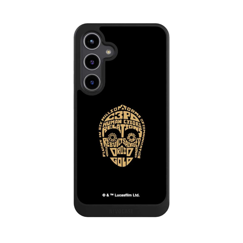 Galaxy S24 + NIVOcore C3PO Typo Graphique