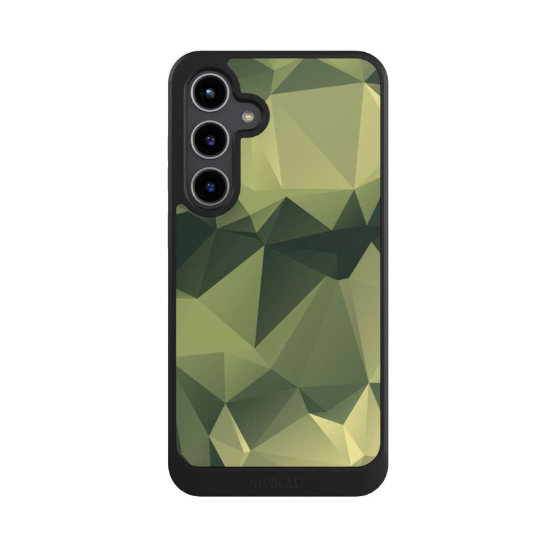 Galaxy S24 + NIVOcore Polygonales Camouflage