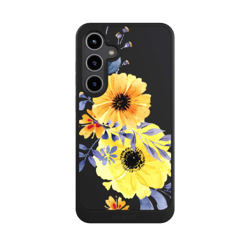 Galaxy S24 + NIVOcore Yellow Swedish Flowers
