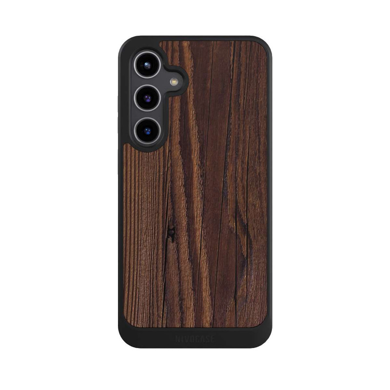 Galaxy S24 + NIVOcore Maserung Holzlook