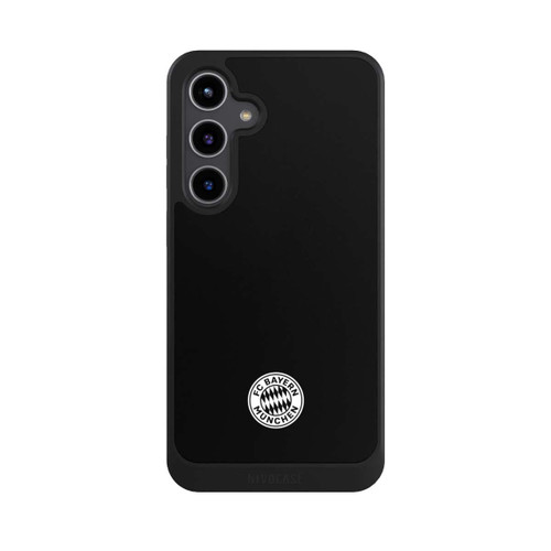 Samsung Galaxy S24+ NIVOcore Klassisches FCB Logo Klein - Weiß auf Schwarz