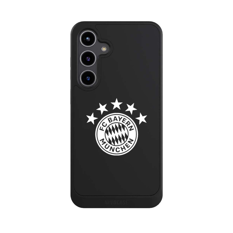 Galaxy S24 + NIVOcore FCB Logo einfarbig mit Sternen - ohne Hintergrund