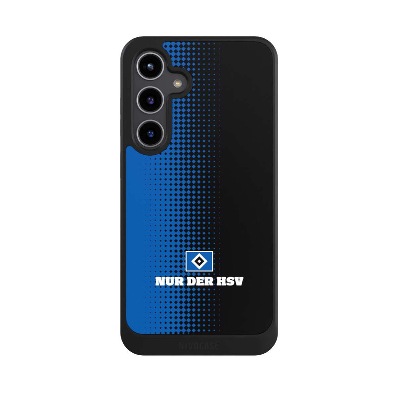 Galaxy S24 + NIVOcore Nur der HSV - Rautenraster Schwarz