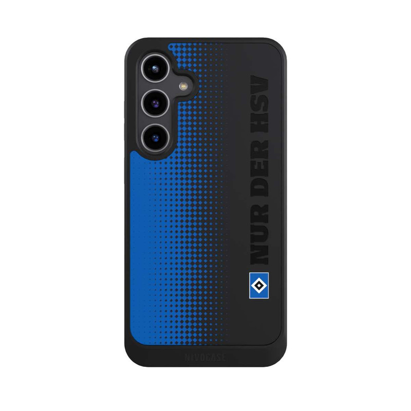 Galaxy S24 + NIVOcore Nur der HSV - Rautenraster Blau - ohne Hintergrund