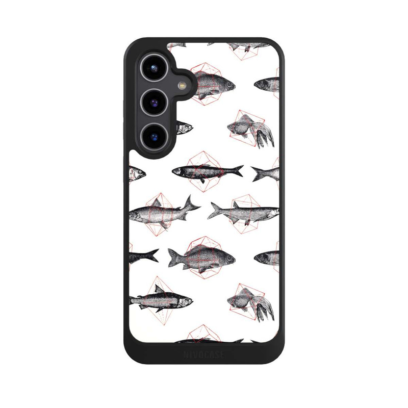 Galaxy S24 + NIVOcore Poissons en géométrie