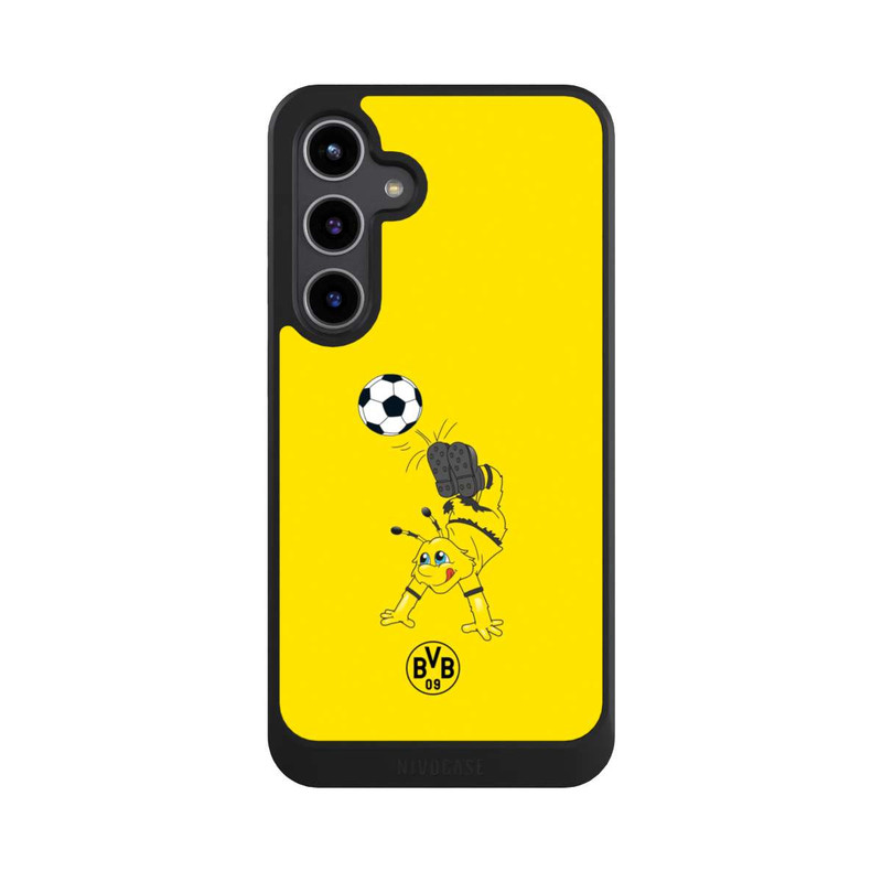 Galaxy S24 + NIVOcore Emma mit Fussball - BVB