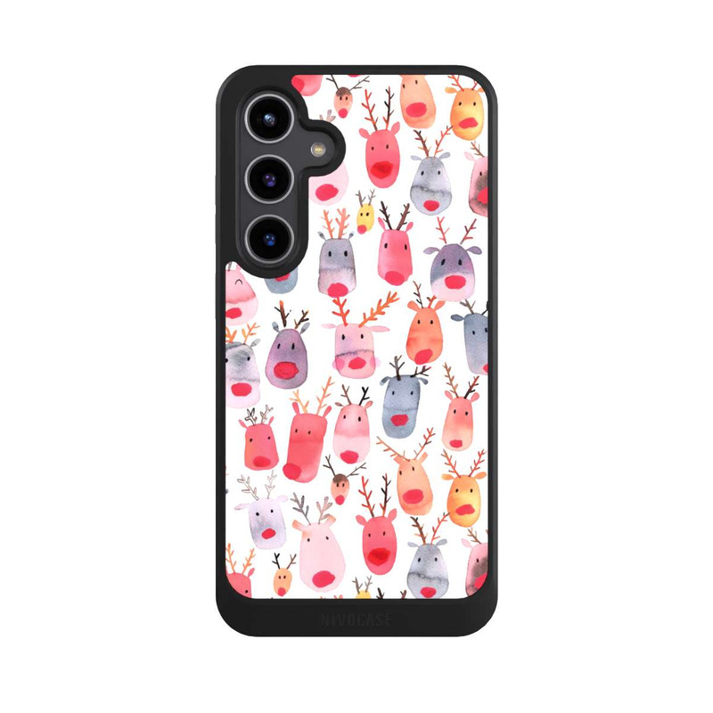 Galaxy S24 + NIVOcore Aquarelle de renne mignon