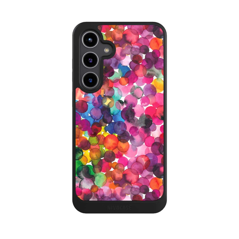 Galaxy S24 + NIVOcore Überlappende Aquarellpunkte