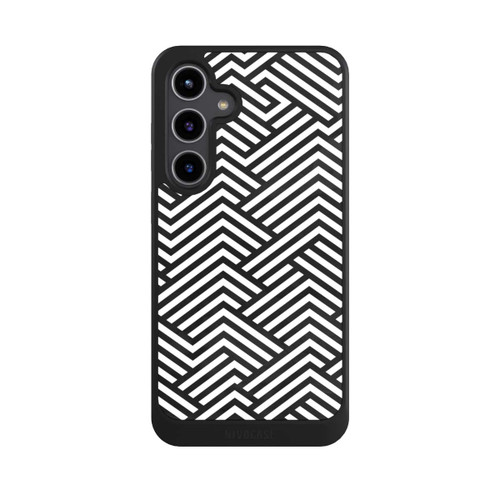 Samsung Galaxy S24+ NIVOcore Schwarz und Weiß ZigZag