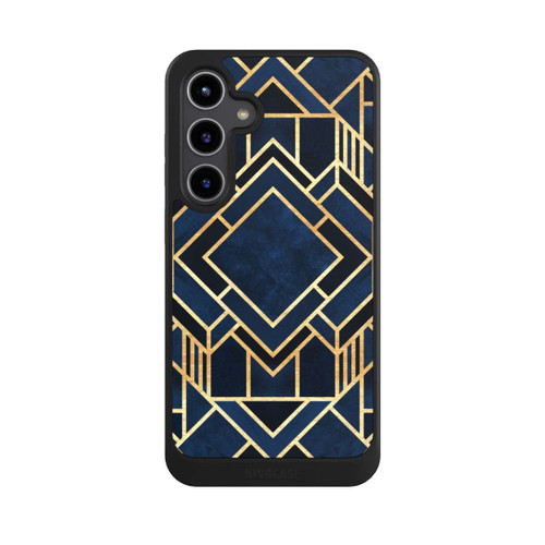 Samsung Galaxy S24+ NIVOcore Kunst Deko Blau Golddruck