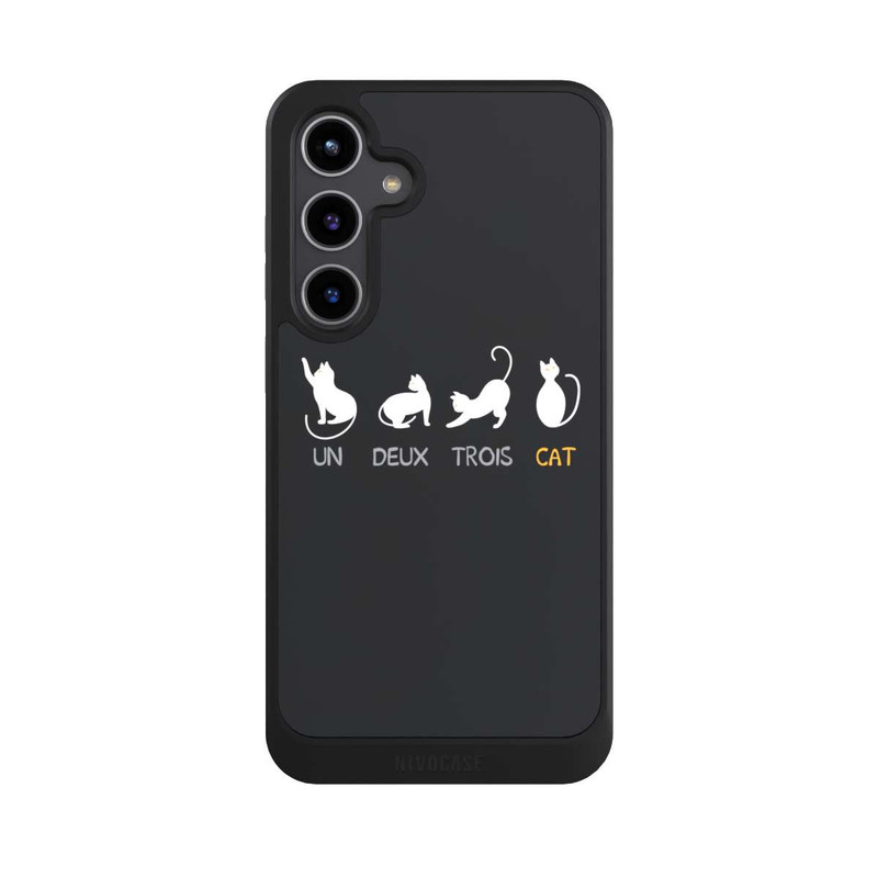 Galaxy S24 + NIVOcore Un Deux Trois Cat