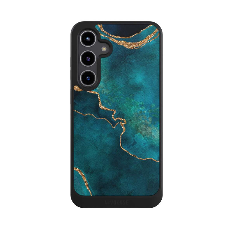 Galaxy S24 + NIVOcore Edelstein glänzend aquamarin