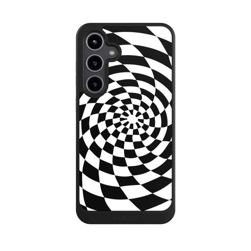 Galaxy S24 + NIVOcore Illusion en noir et blanc