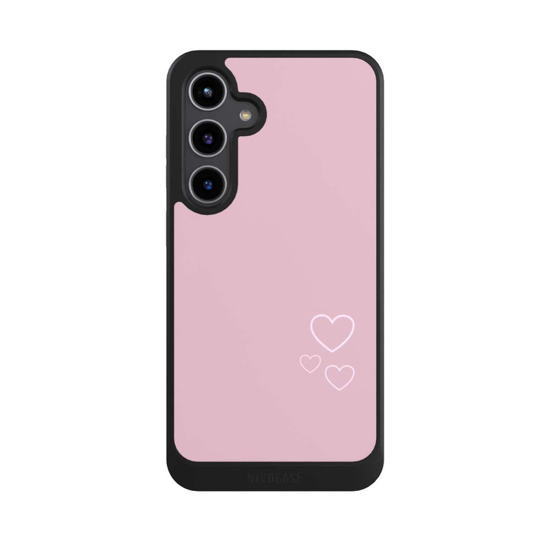 Galaxy S24 + NIVOcore Petits coeurs roses