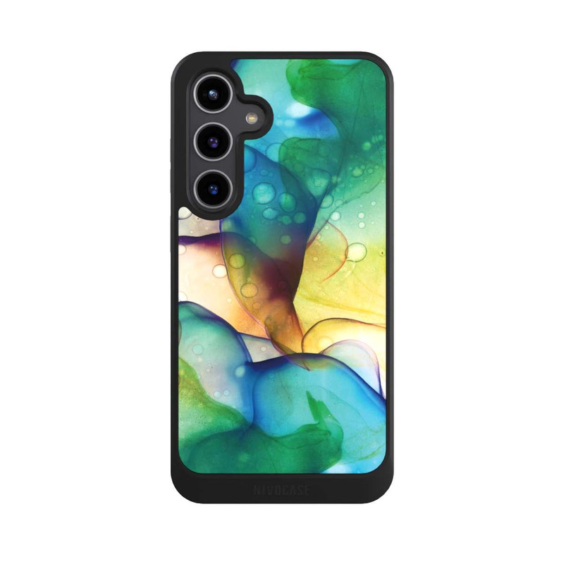 Galaxy S24 + NIVOcore Flüssige Kunst grüne Wiese