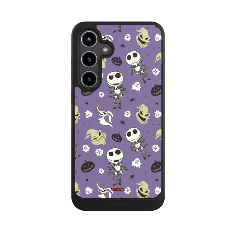 Galaxy S24 + NIVOcore Jack Purple Pattern Tim Burtons Nightmare before Christmas