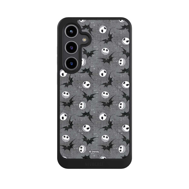 Galaxy S24 + NIVOcore Jack Grey Pattern Tim Burtons Nightmare before Christmas