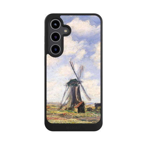 Samsung Galaxy S24+ NIVOcore Tulpenfelder mit der Rijnsburger Windmühle von Claude Monet