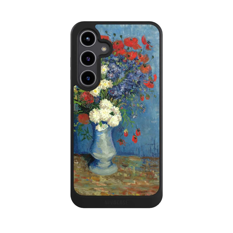 Galaxy S24 + NIVOcore Vase avec Bleuets et Coquelicots - Vicent Van Gogh