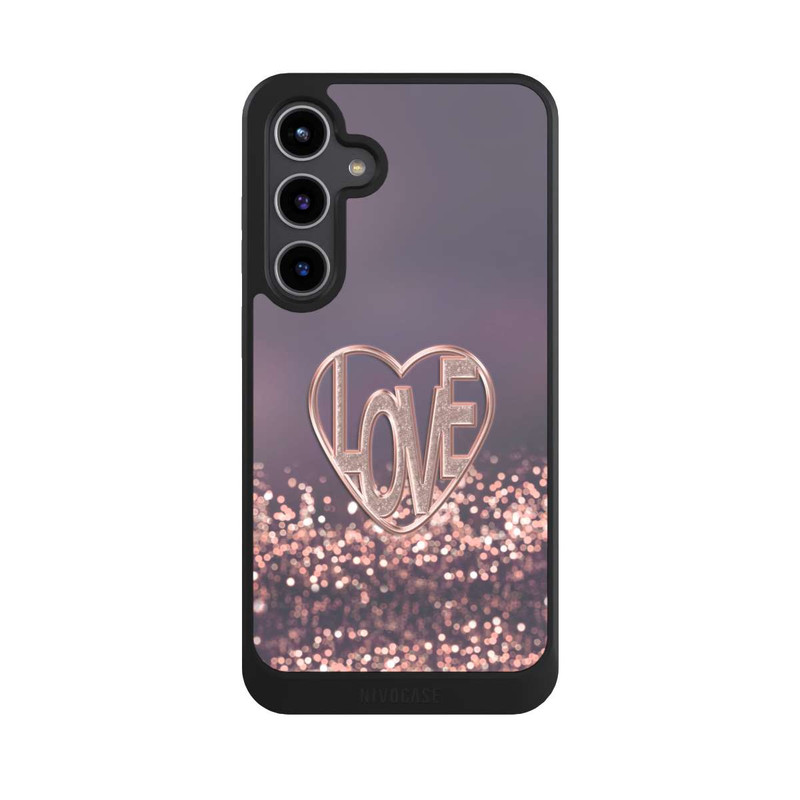 Galaxy S24 + NIVOcore Love Glitter Pink