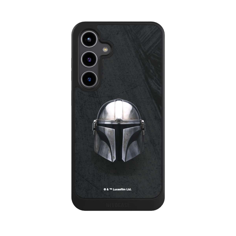 Galaxy S24 + NIVOcore Schwarzer Mandalorianer Helm