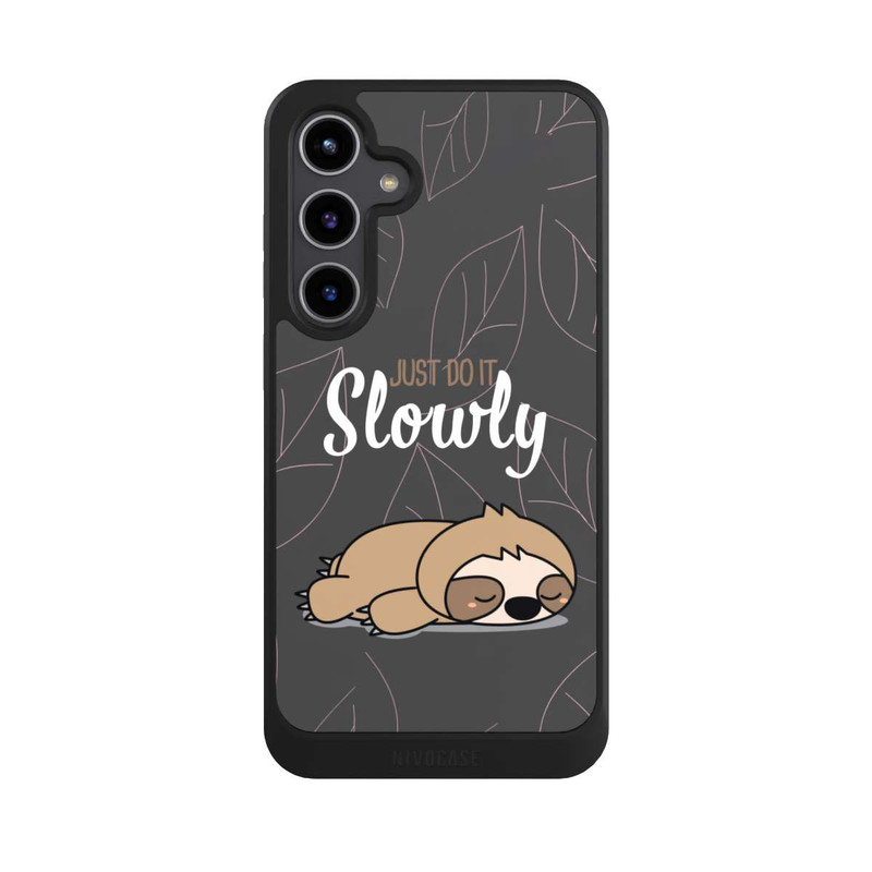 Galaxy S24 + NIVOcore Just Do It Slowly Sloth Grey