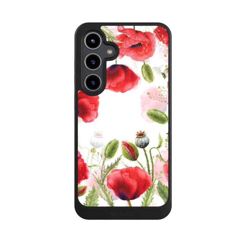 Galaxy S24 + NIVOcore Rahmen aus Mohnblumen