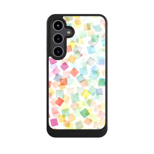 Samsung Galaxy S24+ NIVOcore Konfetti geometrische Plaids Regenbogen