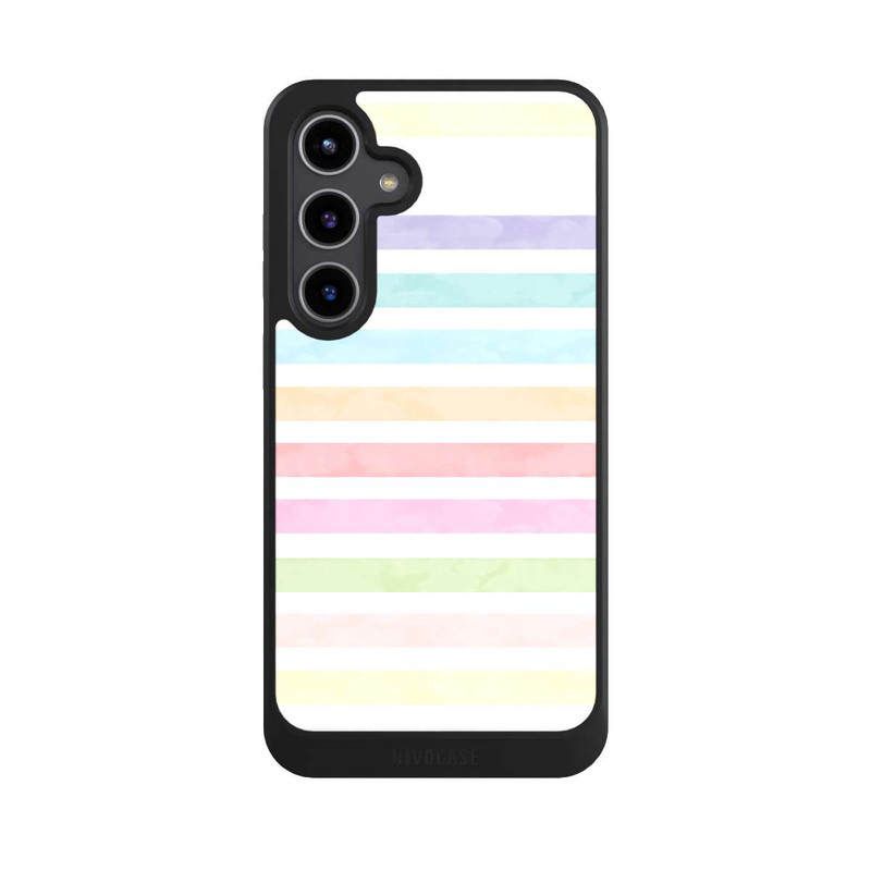 Galaxy S24 + NIVOcore Regenbogenfarbene Streifen