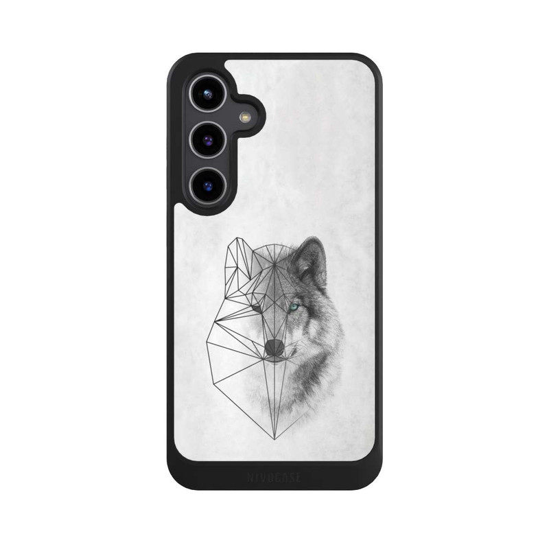 Galaxy S24 + NIVOcore Polygonaler Wolf