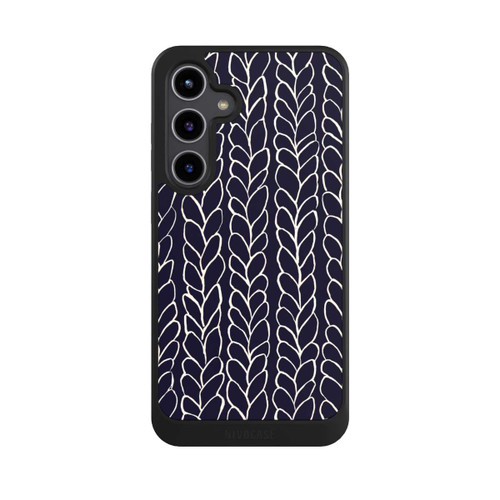 Samsung Galaxy S24+ NIVOcore gezeichnete Wollzöpfe Marine