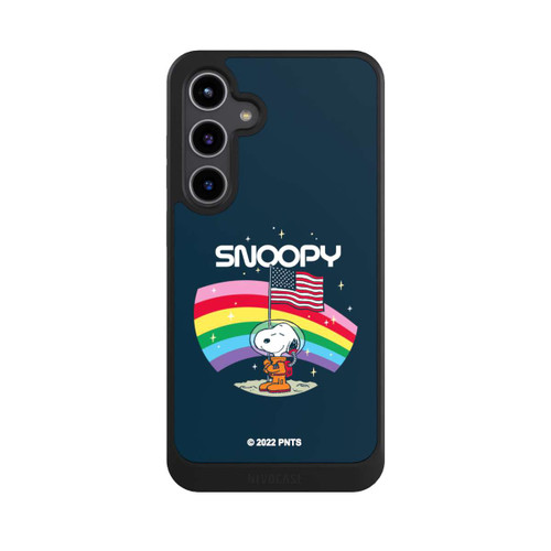 Samsung Galaxy S24+ NIVOcore Snoopy Weltraumreisender Regenbogen