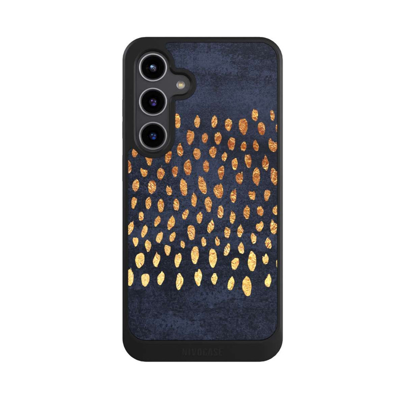 Galaxy S24 + NIVOcore Muster Gold und Marine