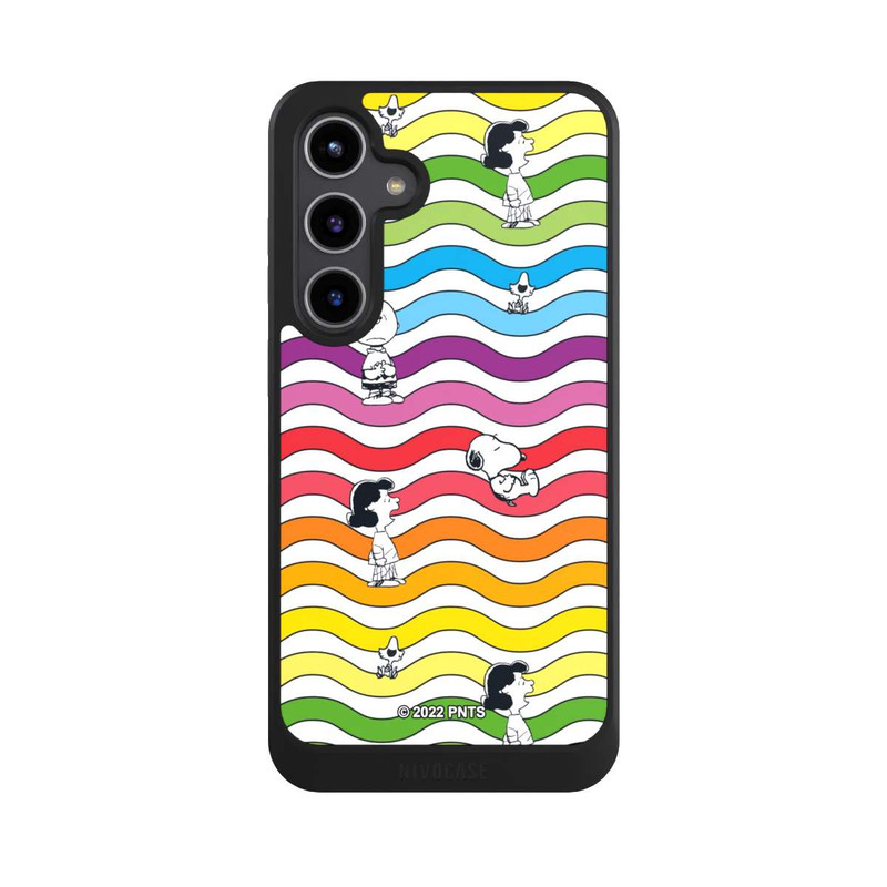 Galaxy S24 + NIVOcore Snoopy Pattern Arc-en-ciel