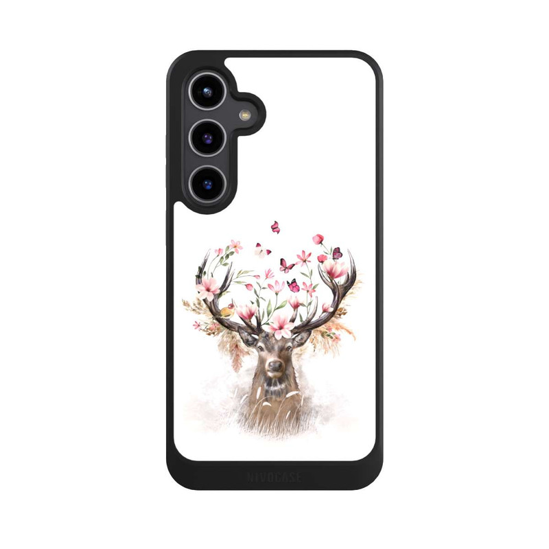 Galaxy S24 + NIVOcore Hirsch Blumen Geweih