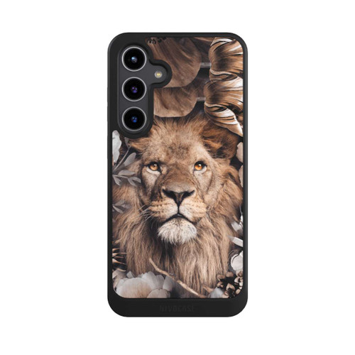 Samsung Galaxy S24+ NIVOcore Löwe Blumenrahmen Beige