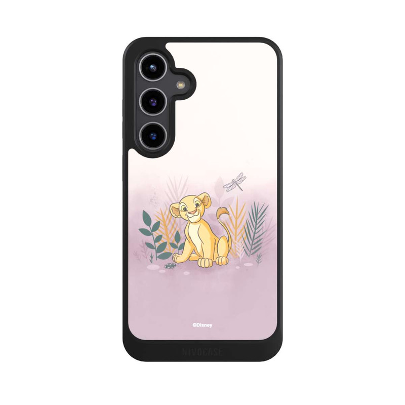 Galaxy S24 + NIVOcore Nala avec des fleurs