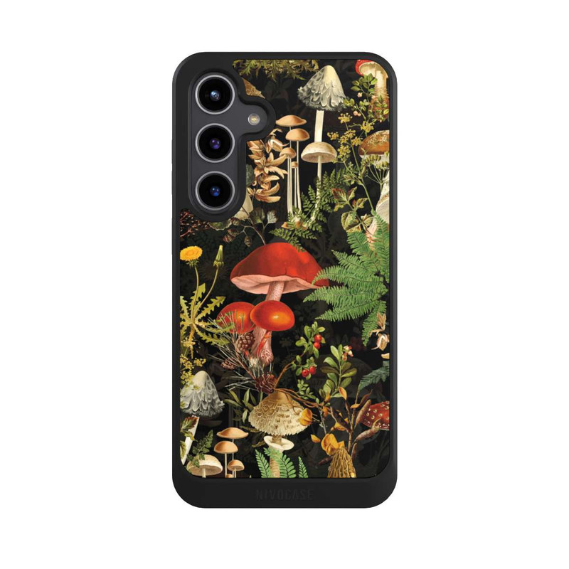 Galaxy S24 + NIVOcore Verschiedene Pilze Im Wald