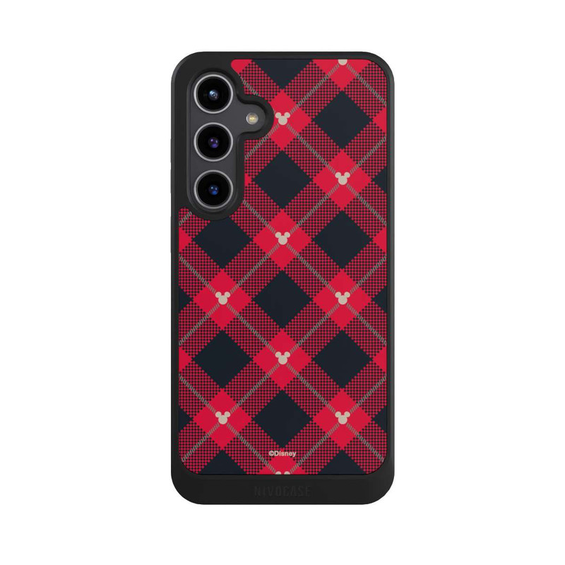 Galaxy S24 + NIVOcore Mickey Weihnachtsmuster Rot