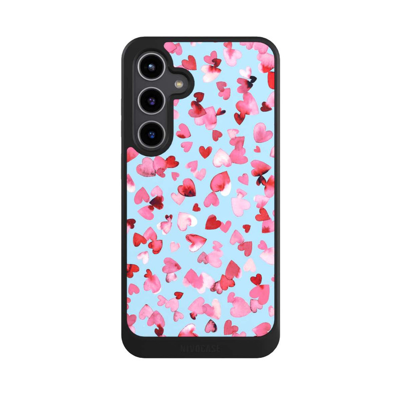 Galaxy S24 + NIVOcore Valentines Love Hearts Pink Blue