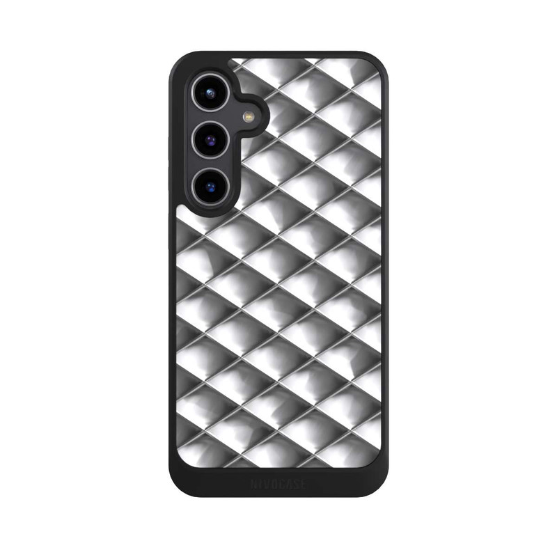 Galaxy S24 + NIVOcore Glamour Silver Squares