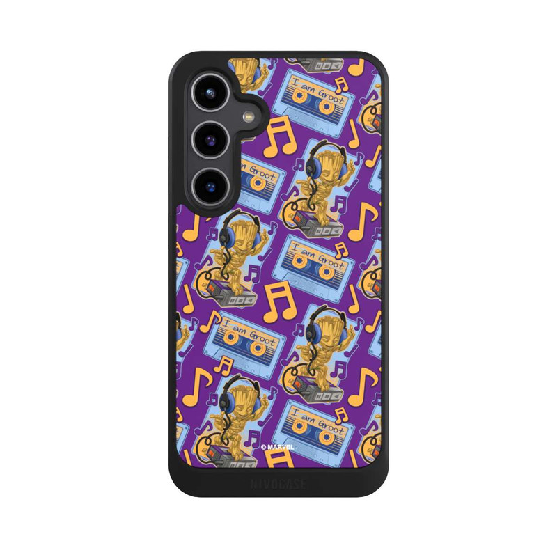Galaxy S24 + NIVOcore Groot Comic Headphones Guardians of the Galaxy