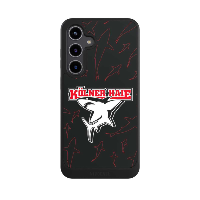 Galaxy S24 + NIVOcore Haie Muster Rot