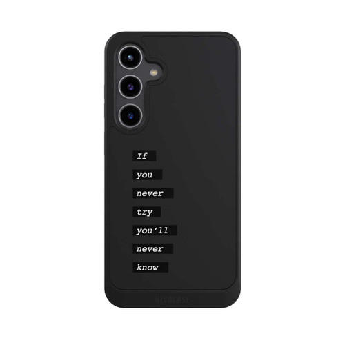 Samsung Galaxy S24+ NIVOcore If You Try Black Transparent